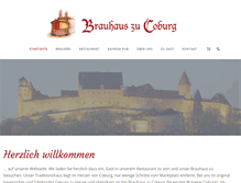 Tablet Screenshot of brauhaus-coburg.de